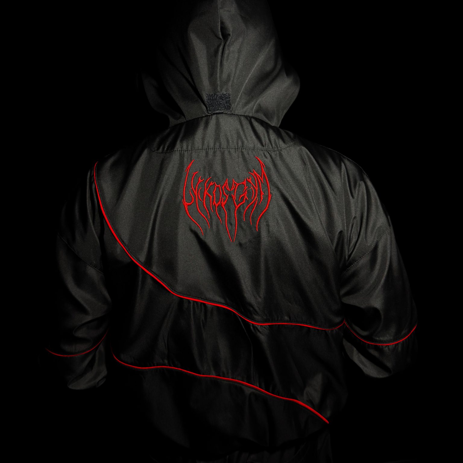 TRACK JACKET BLACKLINE RED