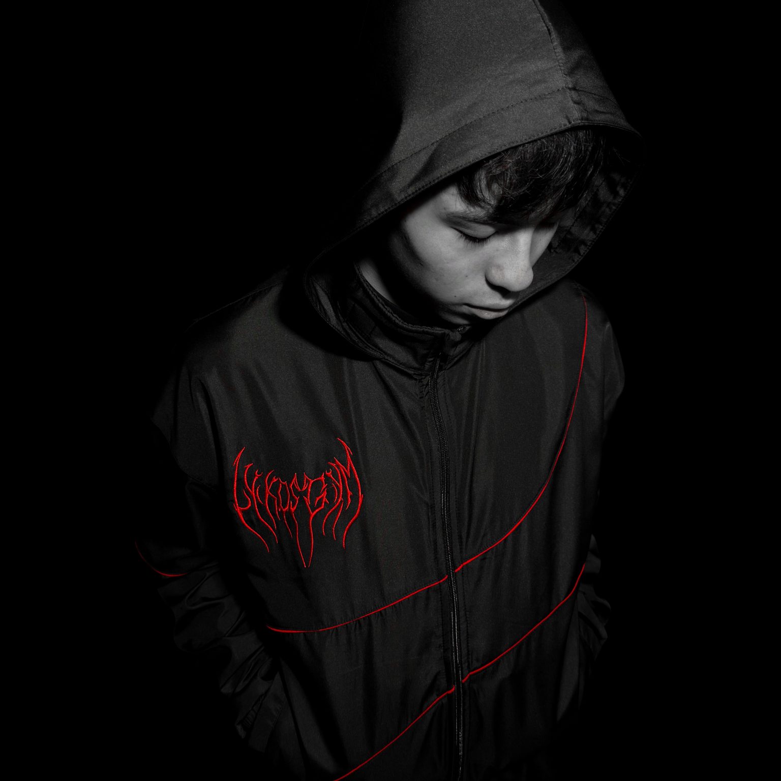 TRACK JACKET BLACKLINE RED